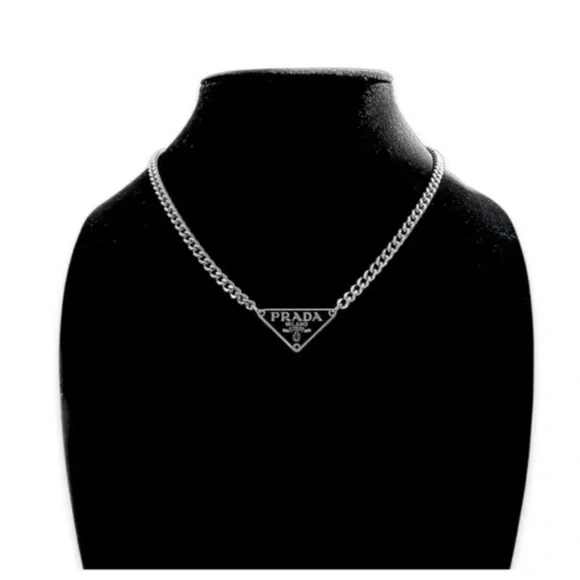 Prada Triangle Necklace - Picture 2 of 3